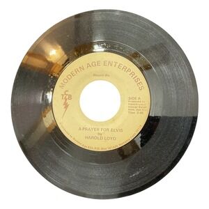 Harold Loyd A Prayer For Elvis Modern Age Enterprises 45 RPM Record